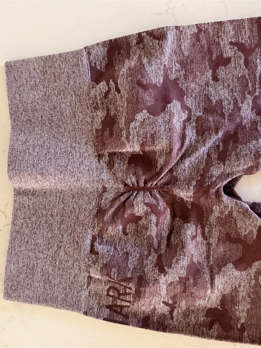 Gymshark women’s  Leggings Trio in Orange, Pink & Gray/burgandy Camo-Small - Picture 8 of 14